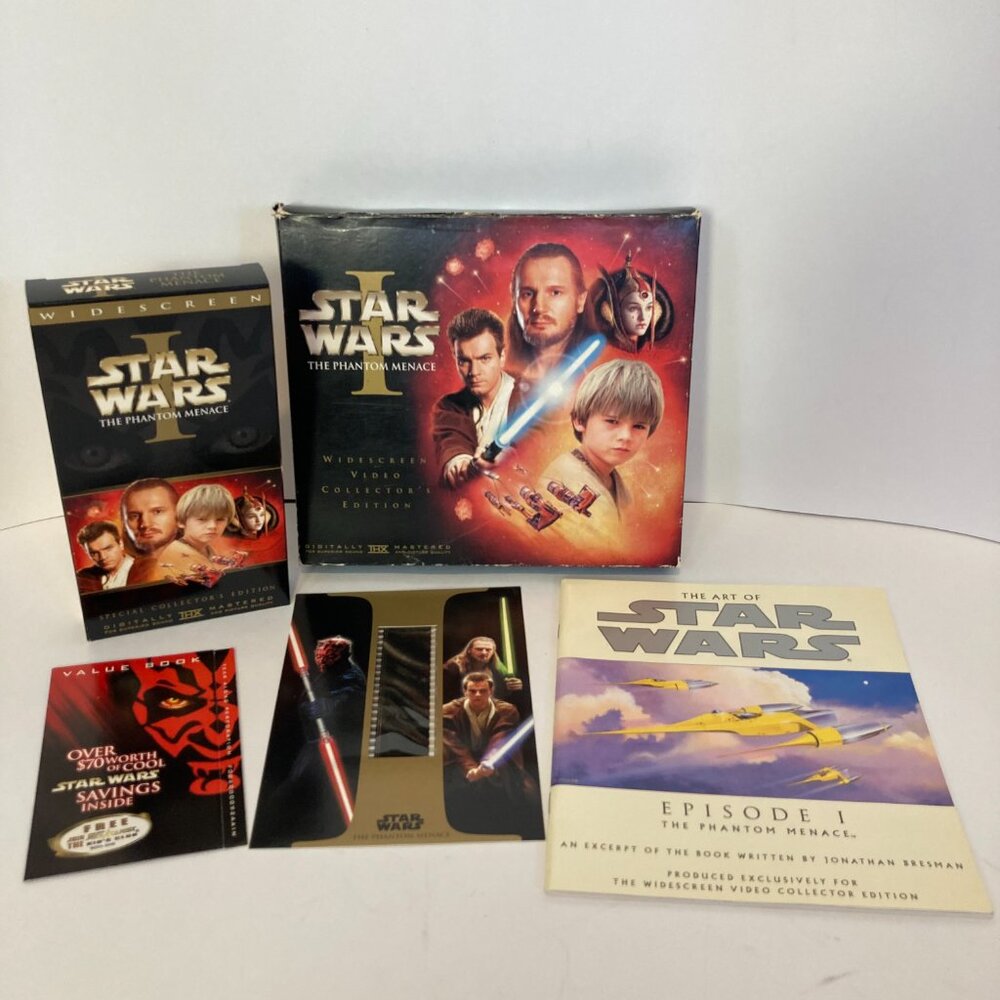 Star Wars Episode I The Phantom Menace VHS 2000 Widescreen Collectors Edition